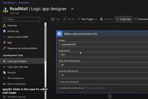 Azure Cosmos DB, Logic Apps, and AI